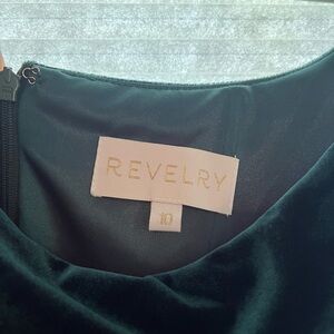 Revelry Emerald Velvet Gown